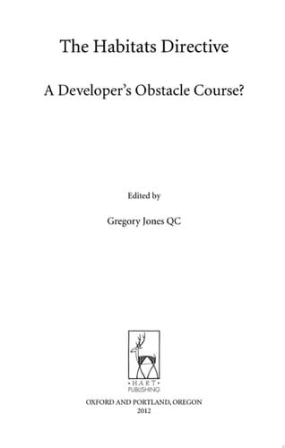 The Habitats Directive
