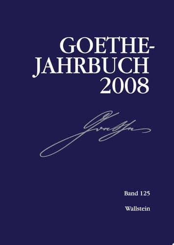 Goethe-Jahrbuch 125, 2008