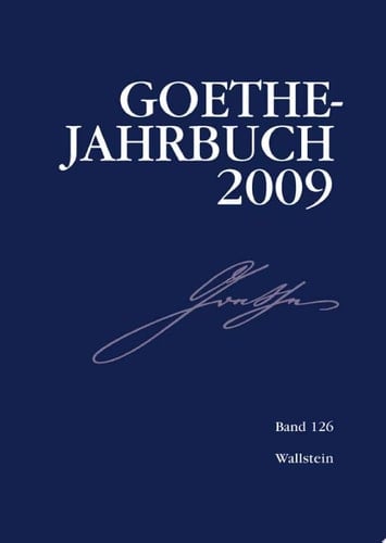 Goethe-Jahrbuch 126, 2009