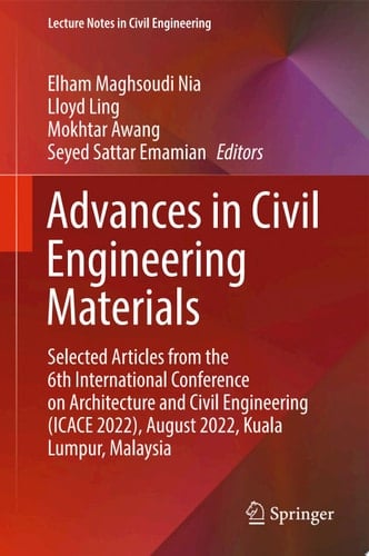 Advances in Civil Engineering Materials