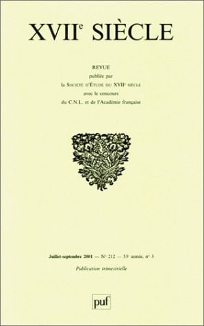 XVIIe siècle Juillet-septembre 2001, n°212