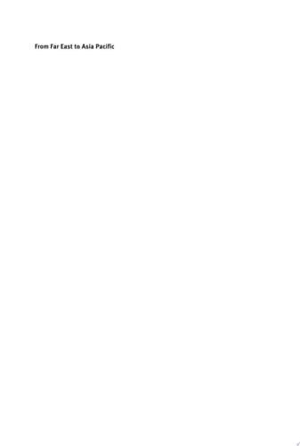 From Far East to Asia Pacific Great Powers and Grand Strategy 1900–1954