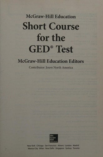 McGraw-Hill Education Short Course for the GED Test
