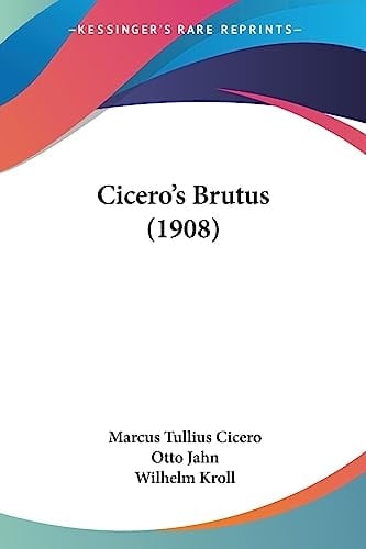 Cicero's Brutus (1908)