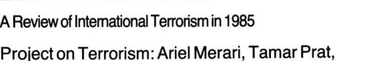 Inter 85 A Review Of International Terrorism