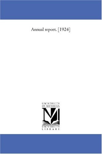 Annual report. [1924]
