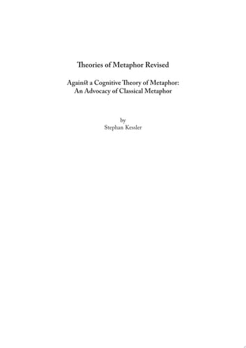 Theories of Metaphor Revised