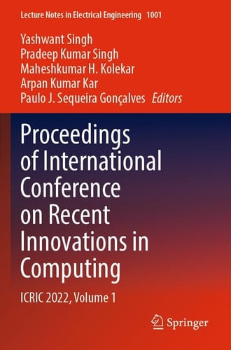 Proceedings of International Conference on Recent Innovations in Computing ICRIC 2022, Volume 1
