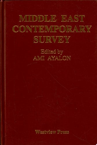 Middle East Contemporary Survey, Volume Xv: 1991