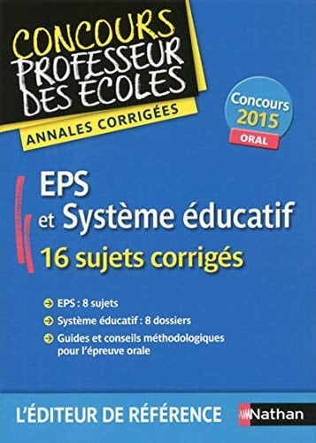 EPS et Système éducatif 16 sujets corrigés