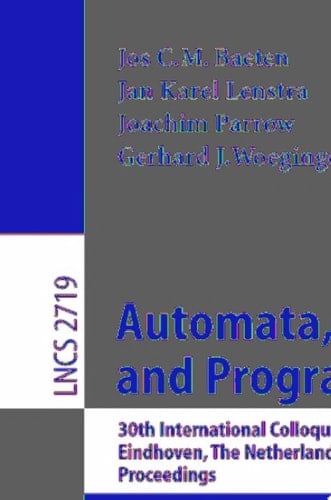 Automata, Languages and Programming