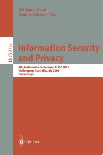 Information Security and Privacy