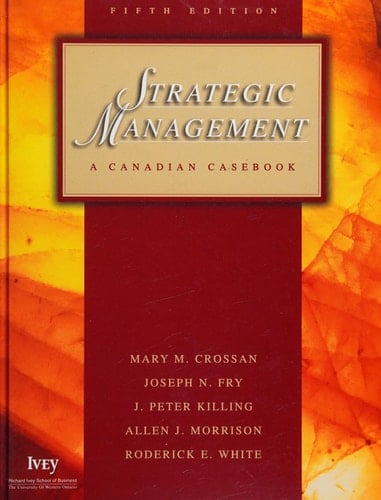 Strategic management a Canadian casebook