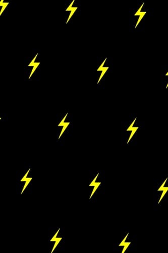 Lightning Black Notebook (Journal, Composition Book) College Ruled Line Paper | 120 Pages | 6 X 9