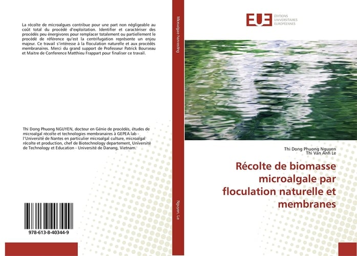 Recolte de biomasse microalgale par floculation naturelle et membranes
