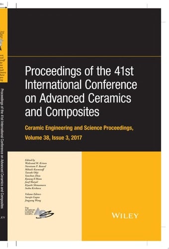 Proceedings of the 41st International Conference on Advanced Ceramics and Composites, Volume 38, Issue 3