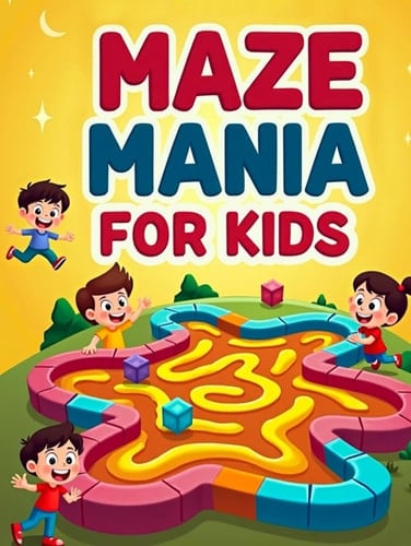 Maze Mania for Kids: Fun Maze Challenges with Clear Solutions for Ages 4–8