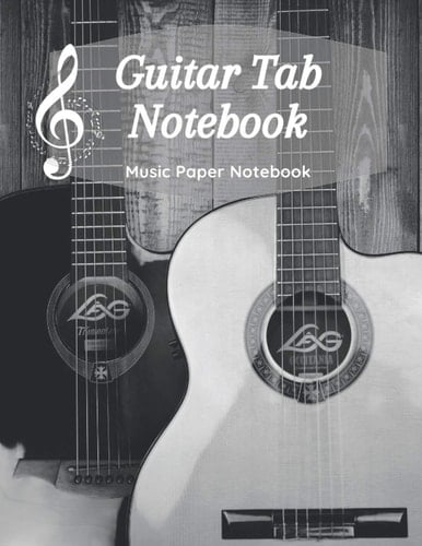 Guitar Tab Notebook: Music Paper Notebook, Blank Guitar Tablature Music Note / 120 Pages / 8.5 x 11 / Notebook N3