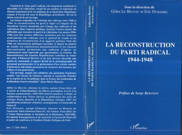 La reconstruction du parti radical 1944-1948