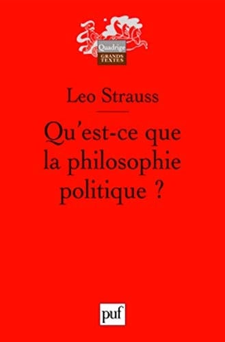 Qu'est-ce que la philosophie politique?