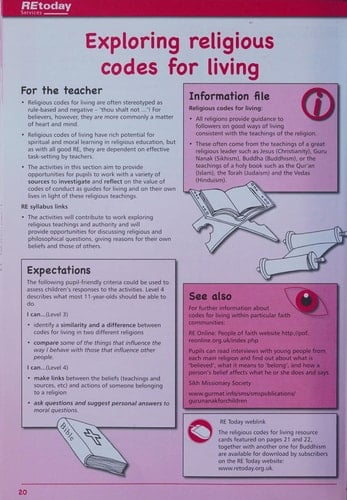 Exploring Codes for Living