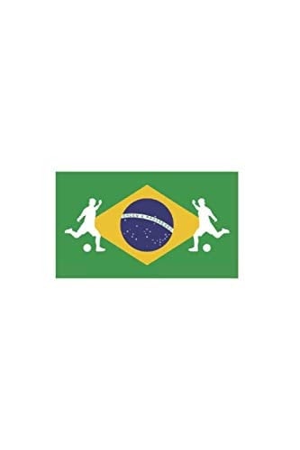 Brazilian football player fag design: Sport and Countries Notebook 120 pages with dot graph paper