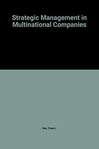 Strategic Management in Multinational Companies
