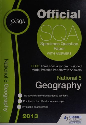 National 5 Geography 2013 Specimen Question Paper & 2013 Model Papers