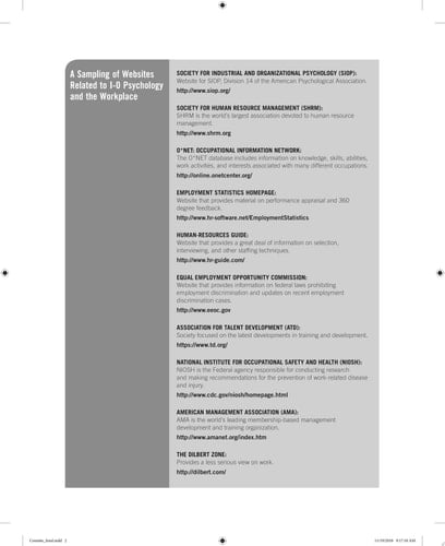 Work in the 21st Century An Introduction to Industrial and Organizational Psychology