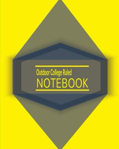 Outdoor College Ruled Notebook KQWQSSYN: 120 Pages of Lined Writing Notebook, Writing Journal Lines Notebook for Boys, College Ruled Blank Lined Cute Notebooks School, Writing Notes Journal