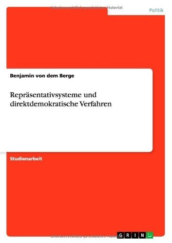 Repräsentativsysteme und direktdemokratische Verfahren