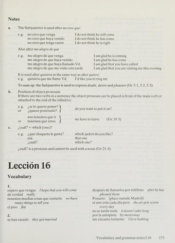 Contact Spanish Practice book