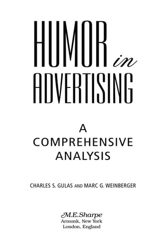 Humor in Advertising A Comprehensive Analysis
