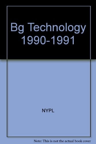 Bibliographic Guide to Technology 1990