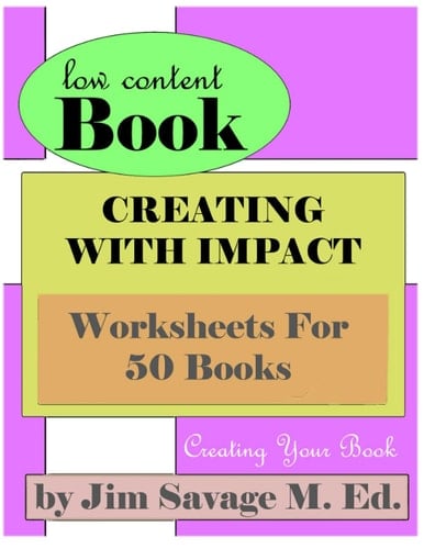 Low Content Book Creating with Impact Worksheets for 50 Books