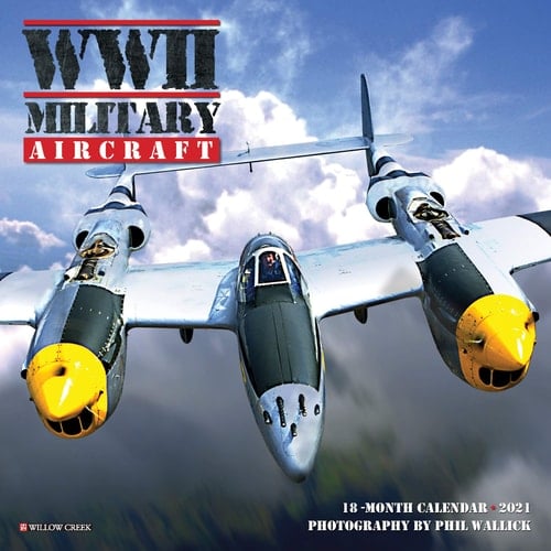WWII Military Aircraft 2021 Mini Wall Calendar