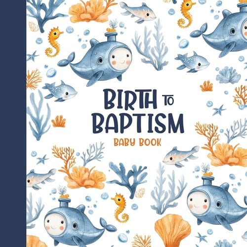 Nautical-Birth to Baptism 8x8 (Boy)