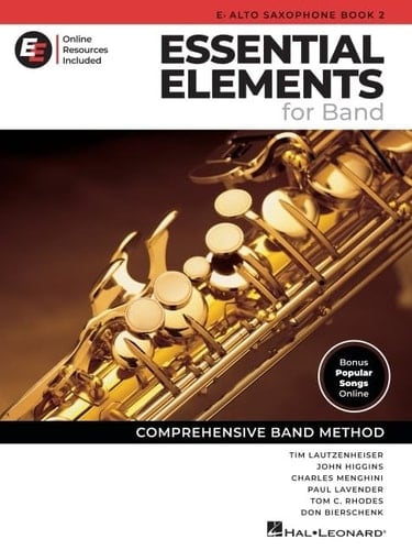 Essential Elements for Band - Eb Alto Saxophone Book 2 with Eei