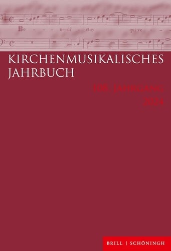 Kirchenmusikalisches Jahrbuch 108. Jahrgang 2024