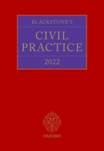Blackstone's Civil Practice 2022