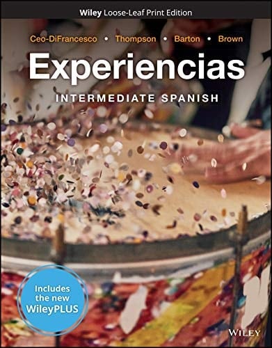 Experiencias: Intermediate Spanish, WileyPLUS NextGen Card with Loose-leaf Set Multi-Semester: Intermediate Spanish (Spanish Edition)