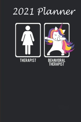 2021 Planner - DABBING UNICORN BEHAVIORAL THERAPIST ABA Notebook Gift Dab Dabs: Daily planner 2021, US map, US holiday, 6x9 inch, 136 pages