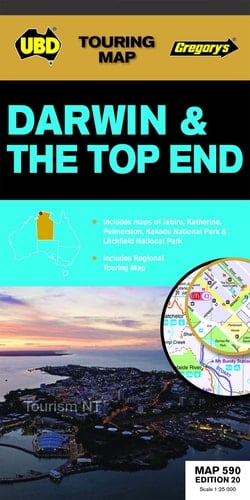 Darwin and the Top End Map UBD Map#590 Edi20th
