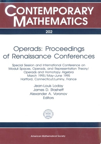 Operads: Proceedings of Renaissance Conferences Proceedings of Renaissance Conferences