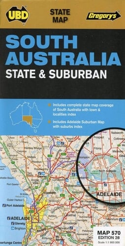 South Australia State & Suburban Map 570 28th (State Map)