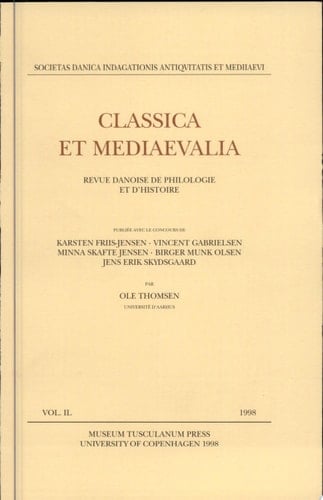 Classica et Mediaevalia vol.49
