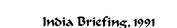 India Briefing, 1991