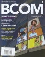 BCOM 4 (Fourth Edition) Author: LEHMAN/DUFRENE Instructor Edition