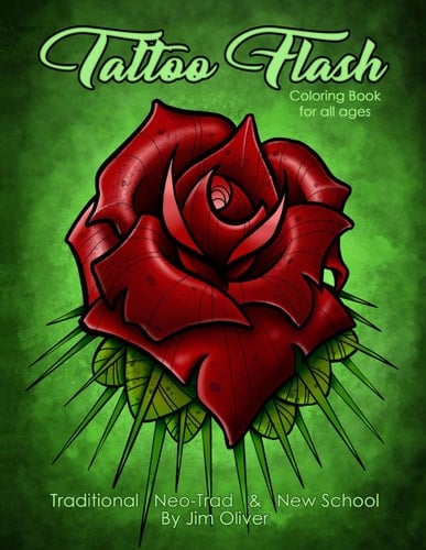 Tattoo Flash Coloring Book Coloring Book for All Ages