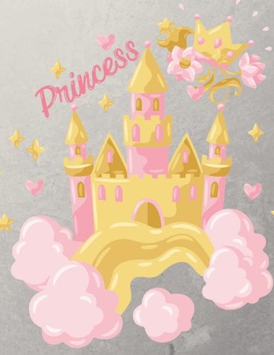 Princess coloring book for kids: Fun Children's Coloring Book Girls with50 Adorable princess Pages Age 4-8